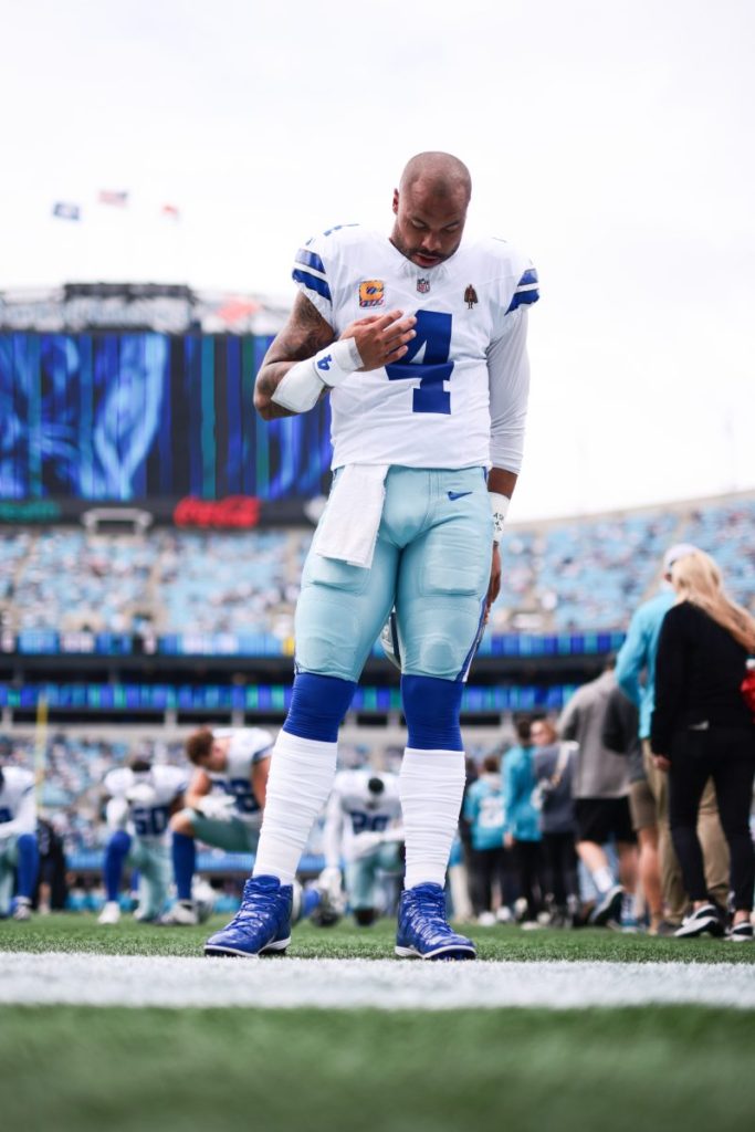 ‘The best medicine.’ Cowboys’ Prescott dives into work after tragedy