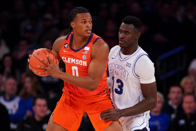 BYU’s Keba Keita dunk bends rim, causes delay in Jimmy V Classic