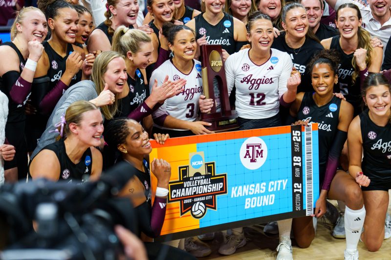 NCAA volleyball Final Four set as Texas A&M and Wisconsin advance